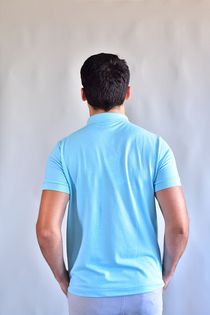 Camisa Gola Polo Masculina LCT – Azul Bebê