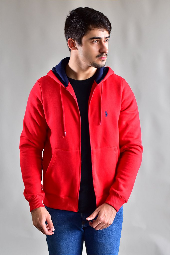 Moletom Masculino RL Hood - Vermelho