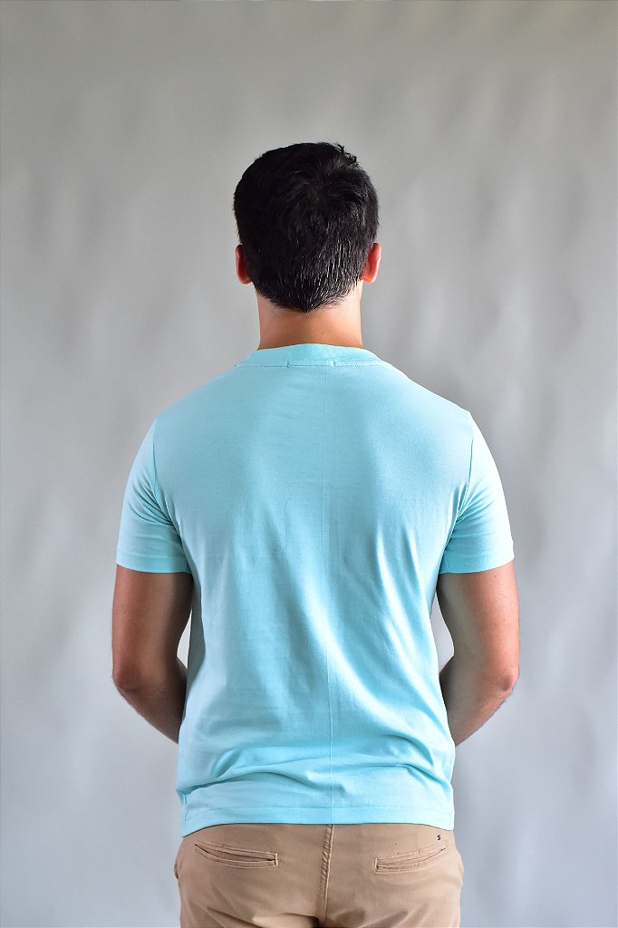Camiseta Emporio Armani Basic Eagle - Verde Água
