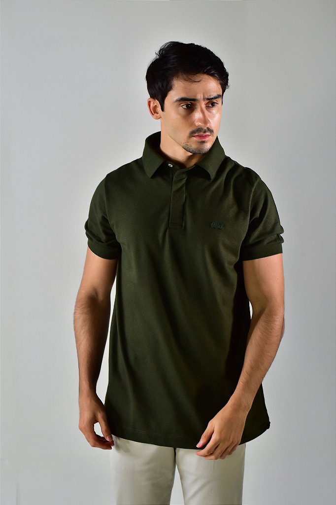 Camisa Gola Polo LCT Paris - Verde Musgo