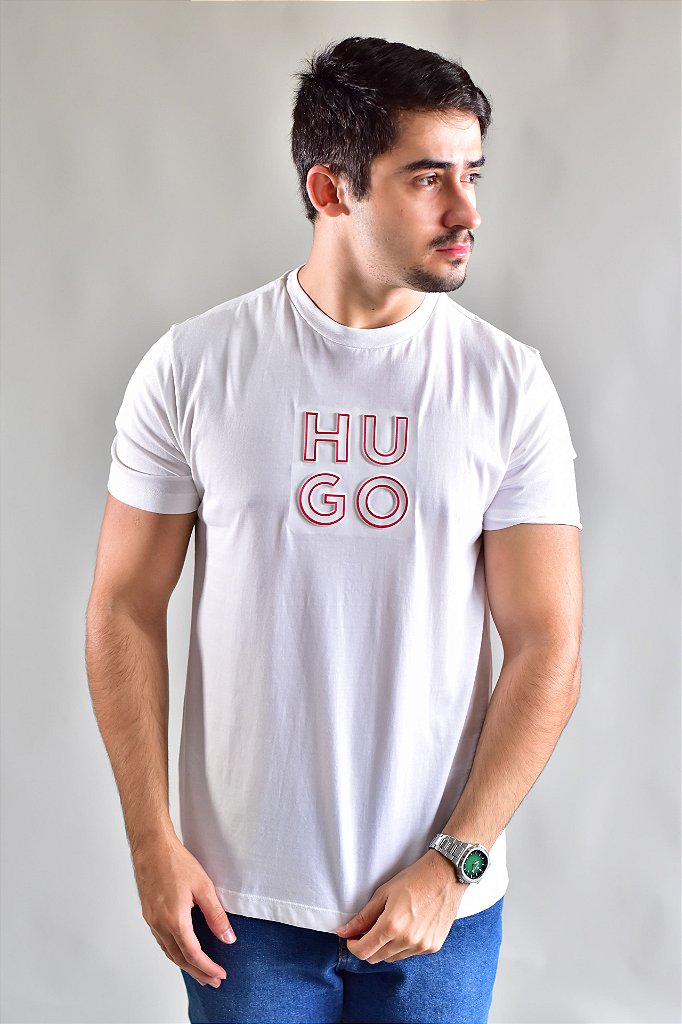 Camiseta BOSS Central Square - Off White