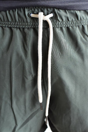 Short Beach Praia RL - Verde Musgo Detalhes em Azul Royal