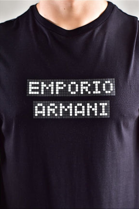 Camiseta  A|X Pixel Logo - Preta
