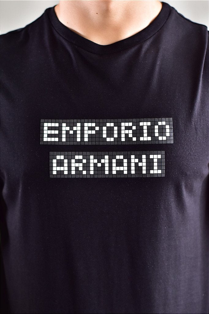 Camiseta  A|X Pixel Logo - Preta