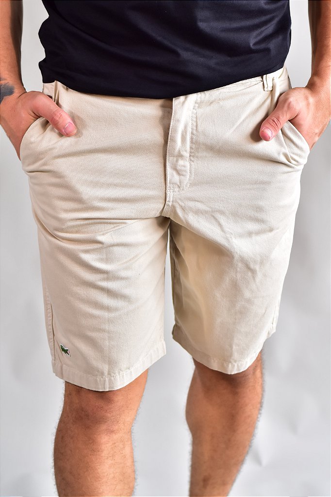 Bermuda Masculina Regular Fit LCT - Creme