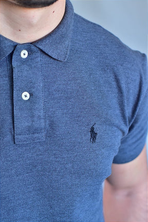 Camisa Gola Polo RL - Chumbo