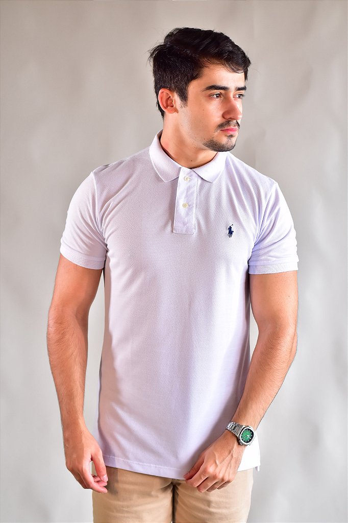 Camisa Gola Polo RL - Branca