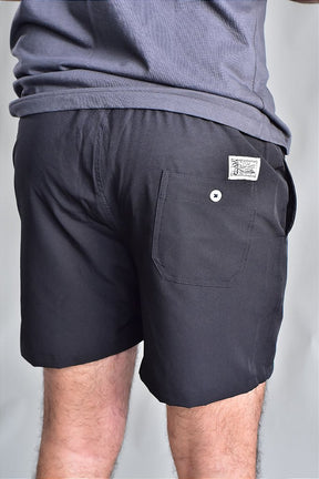 Short Beach Praia RL - Preto Detalhes em Vermelho