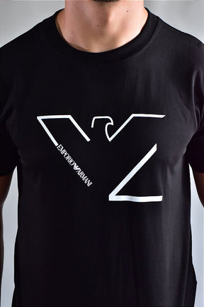 Camiseta Emporio Armani Basic Eagle - Preta