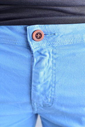 Bermuda Masculina Sarja TH - Azul Bebê