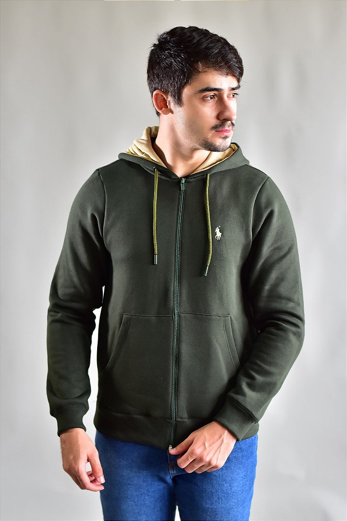 Moletom Masculino RL Hood - Verde Musgo