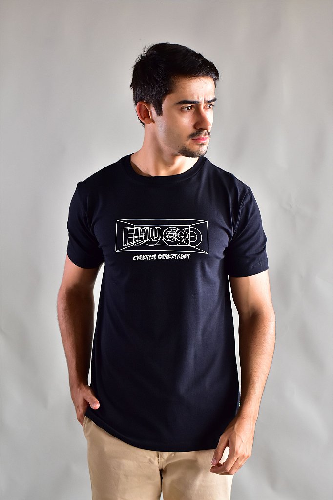 Camiseta Hugo Creative Department - Preta