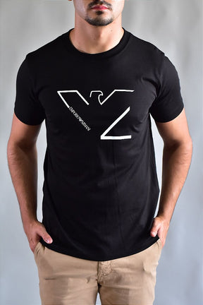 Camiseta Emporio Armani Basic Eagle - Preta