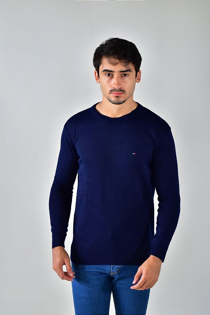 Suéter Masculino TH - Azul Marinho