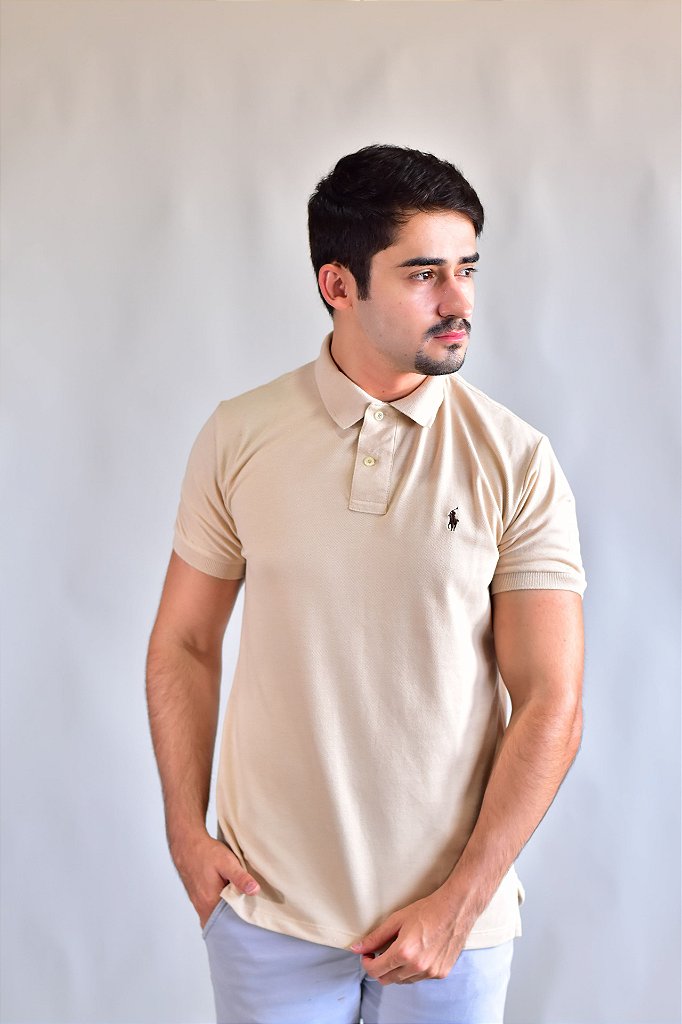 Camisa Gola Polo RL - Cáqui