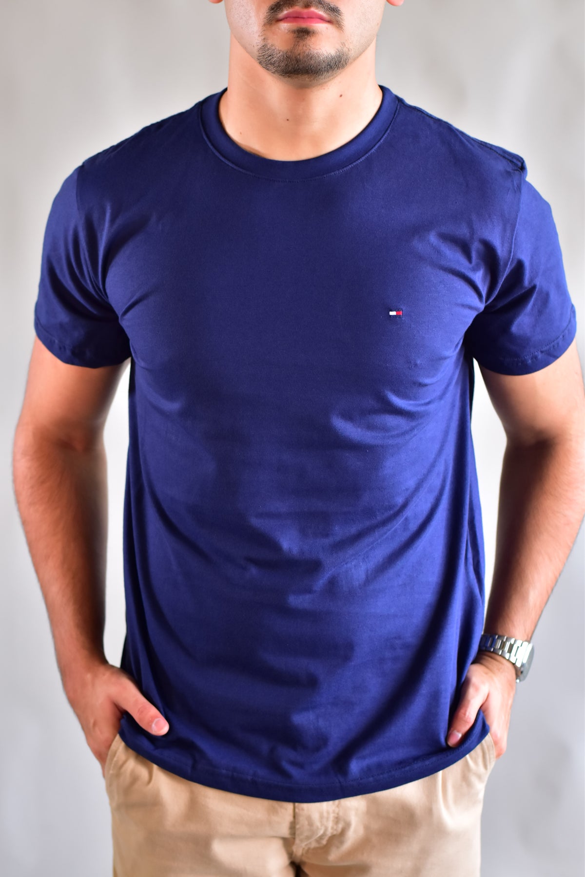 Camiseta TH Masculina Classic Nape - Azul Marinho