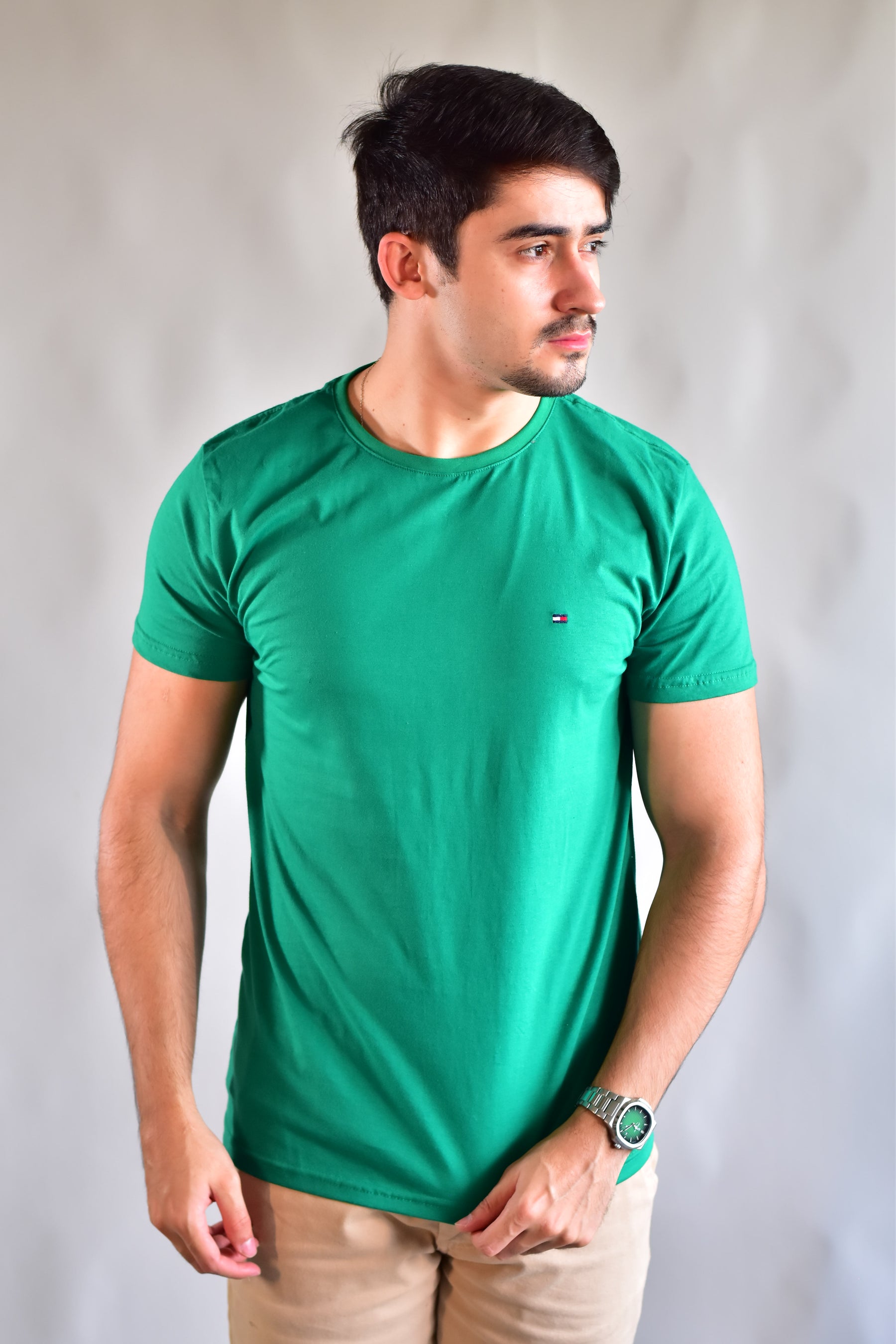 Camiseta TH Masculina Classic Nape - Verde Bandeira