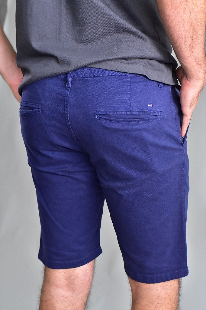 Bermuda Masculina Sarja TH - Azul Marinho
