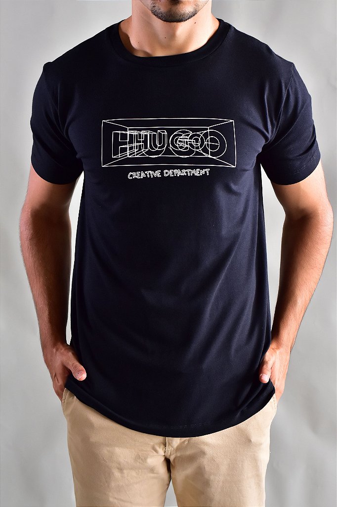 Camiseta Hugo Creative Department - Preta