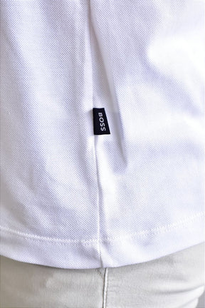 Camisa Gola Polo Boss - Off White