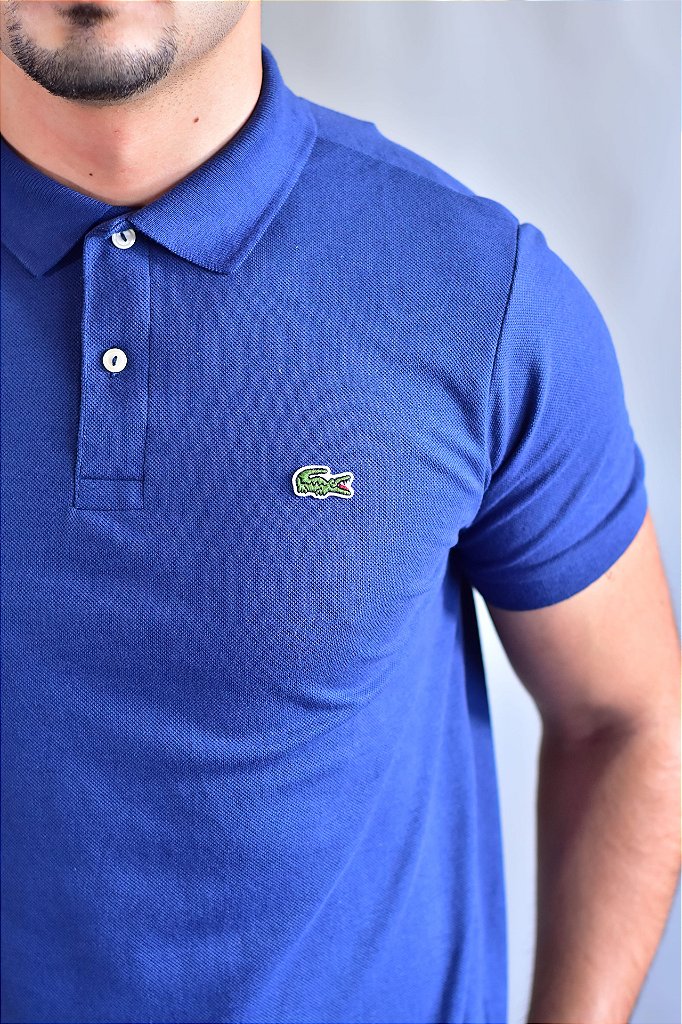 Camisa Gola Polo Masculina LCT – Azul Acero