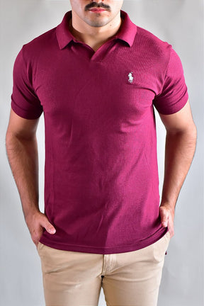 Gola Polo Masculina RL V-Neck - Bordô