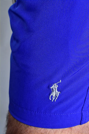 Short Beach Praia RL - Azul Royal Detalhes em Cinza