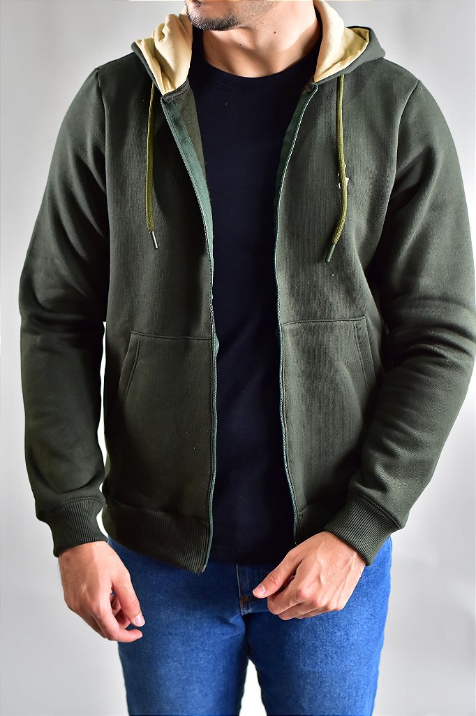 Moletom Masculino RL Hood - Verde Musgo