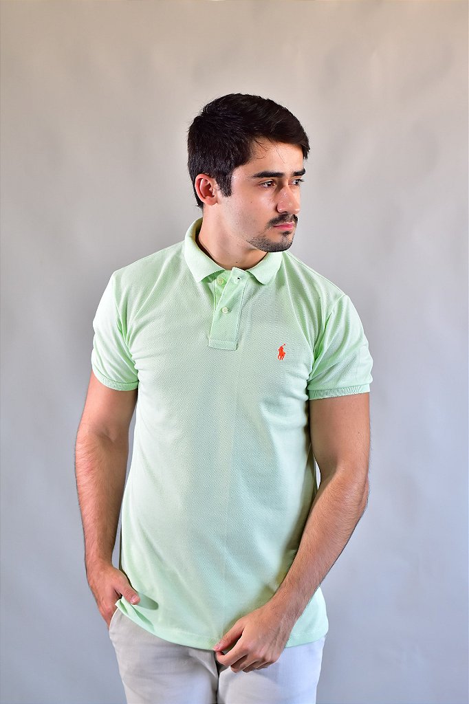 Camisa Gola Polo RL - Verde Menta