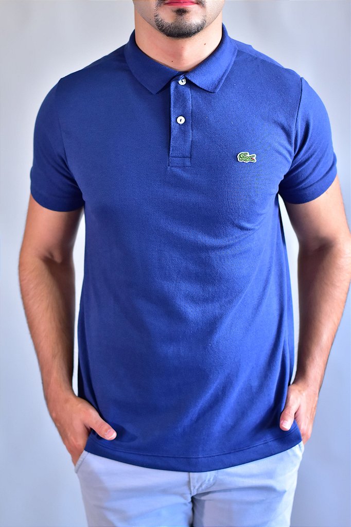 Camisa Gola Polo Masculina LCT – Azul Acero