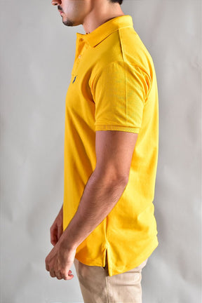 Camisa Gola Polo RL - Amarela Small Pony Azul