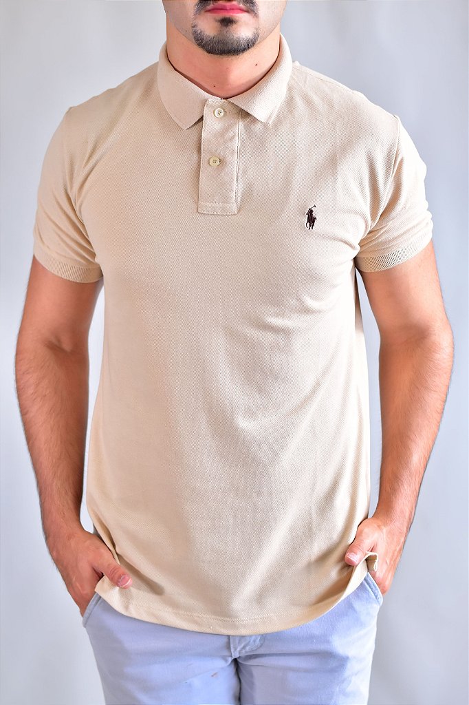 Camisa Gola Polo RL - Cáqui
