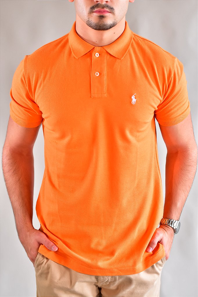 Camisa Gola Polo RL - Laranja