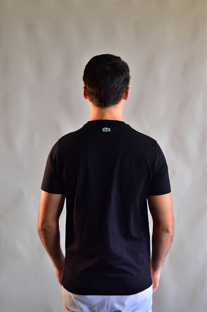 Camiseta LCT White Shading Croc - Preta