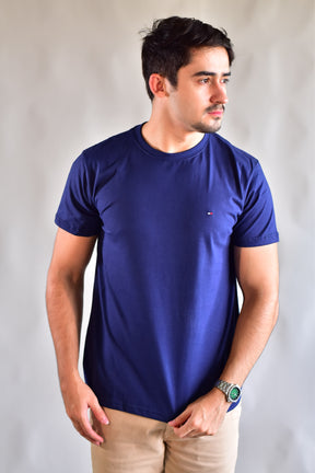 Camiseta TH Masculina Classic Nape - Azul Marinho