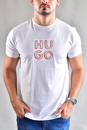 Camiseta BOSS Central Square - Off White