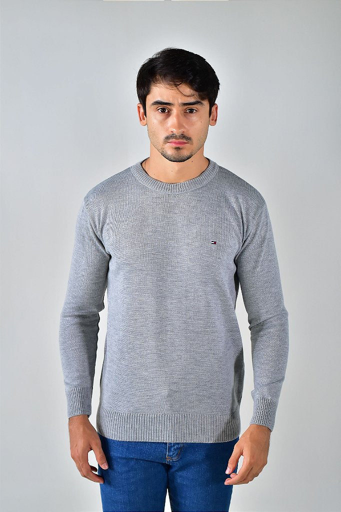 Suéter Masculino TH - Cinza
