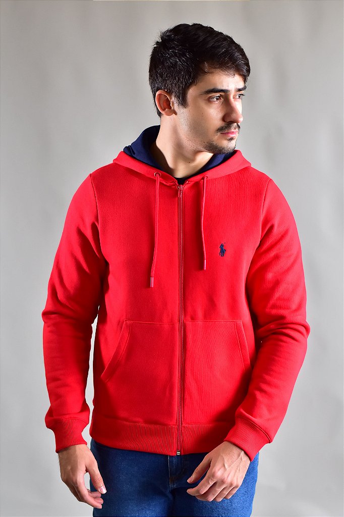Moletom Masculino RL Hood - Vermelho