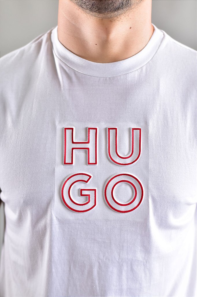Camiseta BOSS Central Square - Off White