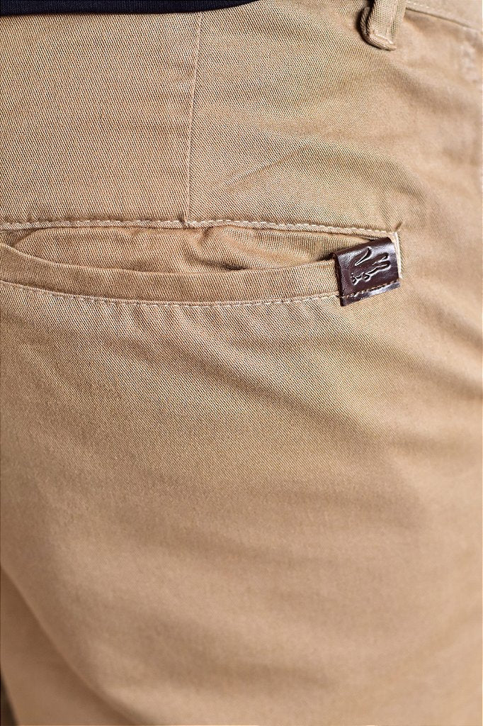 Bermuda Masculina Regular Fit LCT - Cáqui