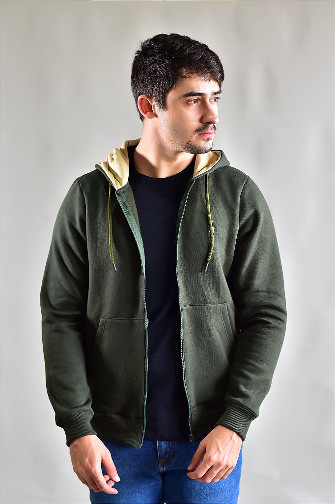 Moletom Masculino RL Hood - Verde Musgo