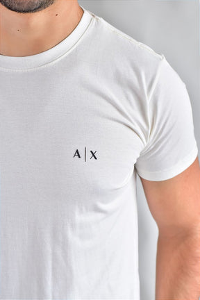 Camiseta Masculina A|X Basic - Off White