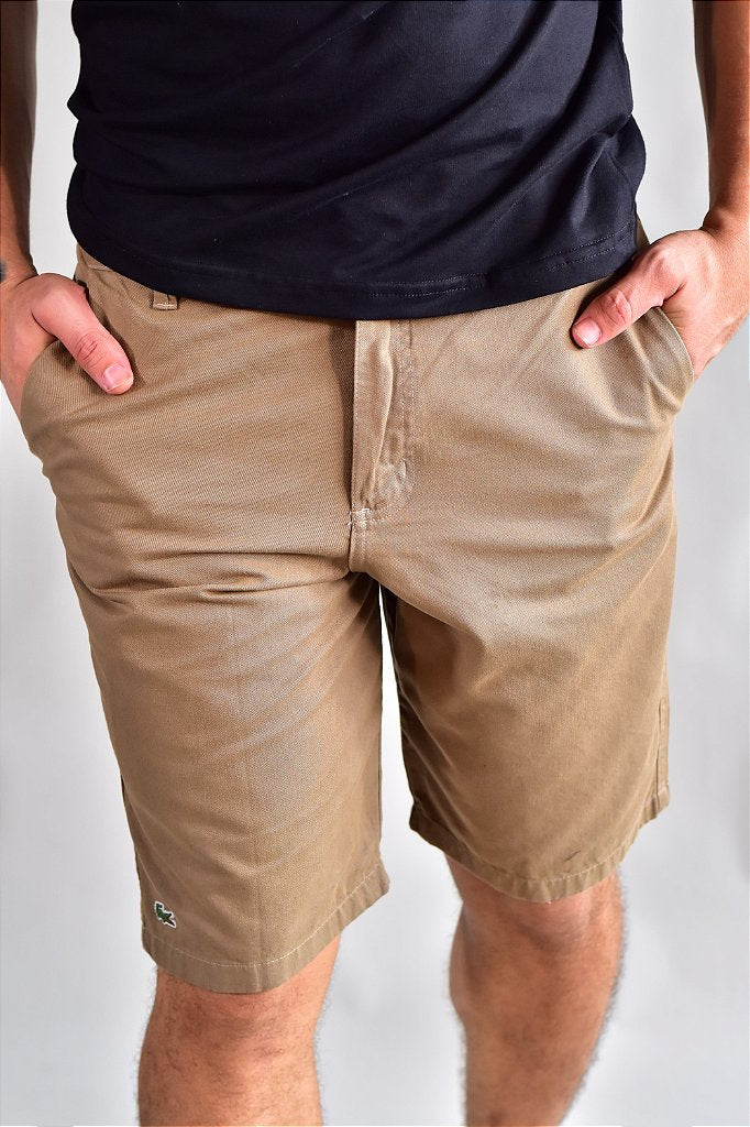 Bermuda Masculina Regular Fit LCT - Cáqui