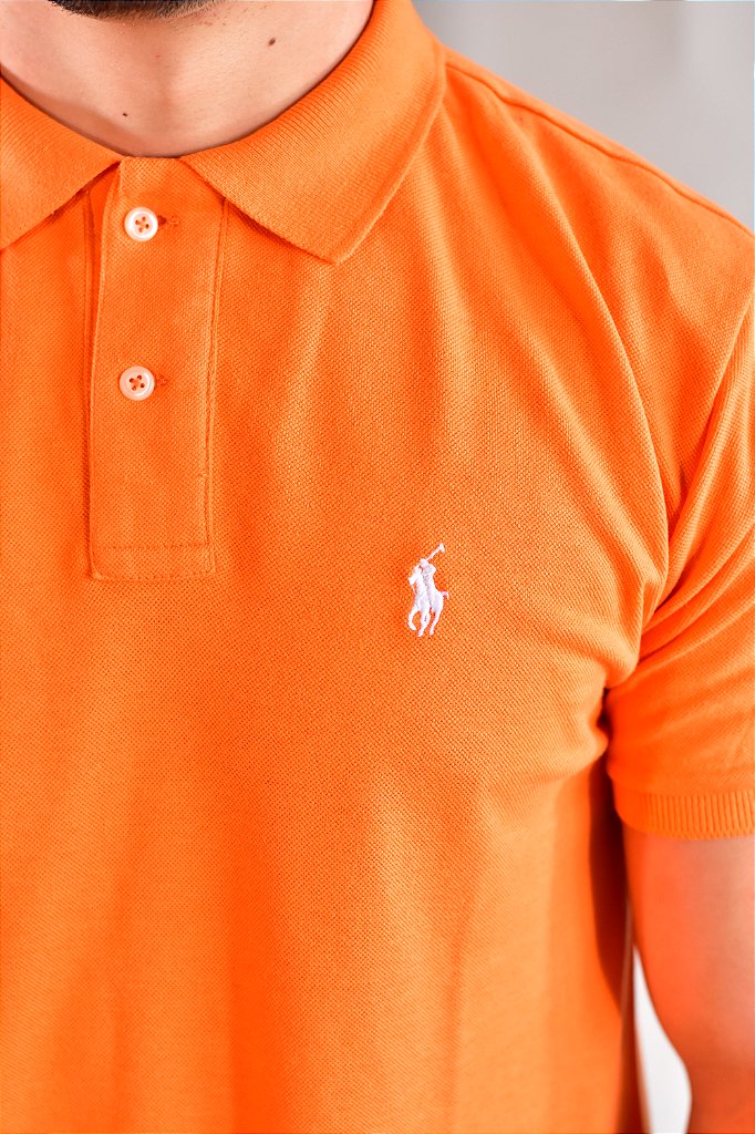Camisa Gola Polo RL - Laranja