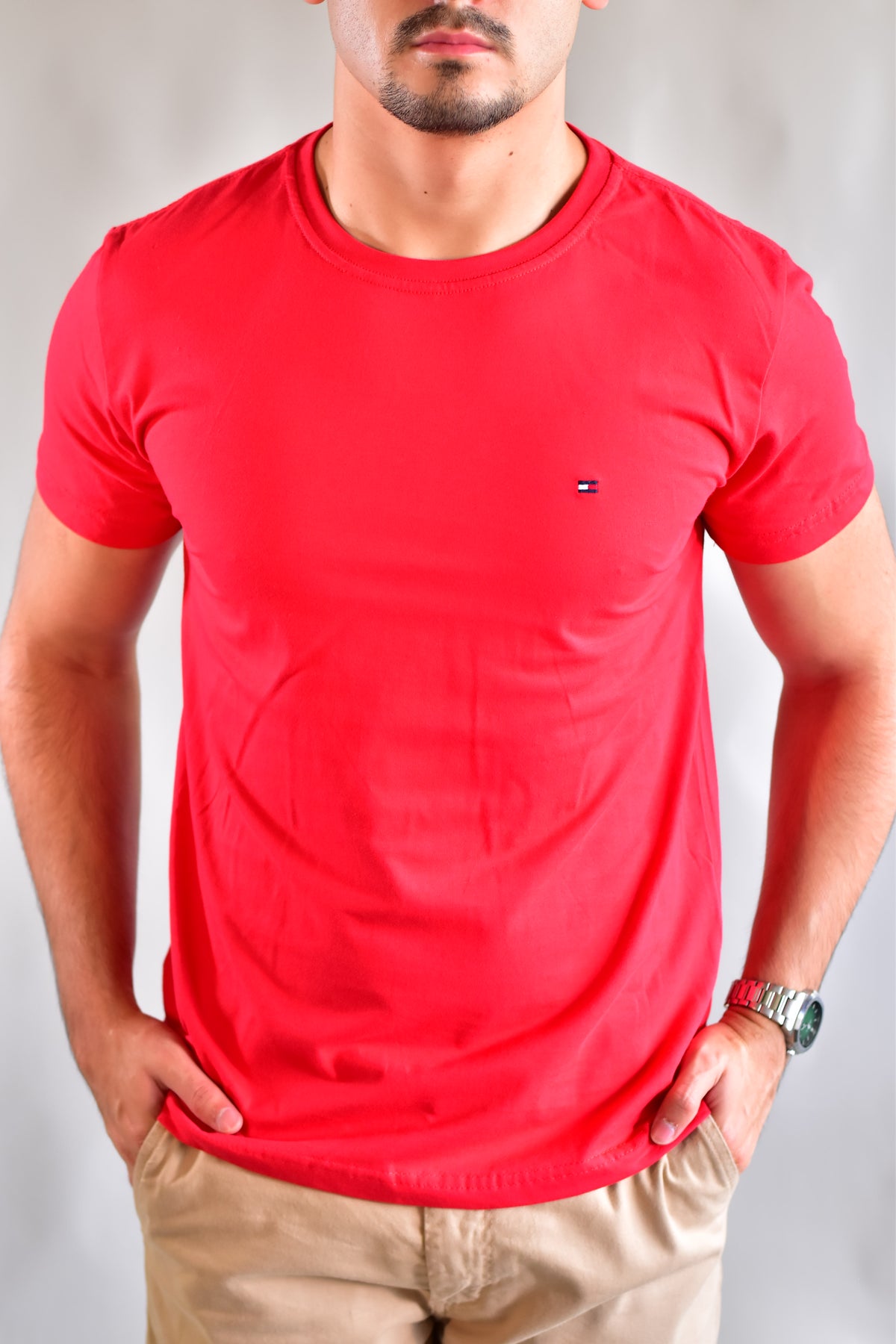 Camiseta TH Masculina Classic Nape - Vermelha