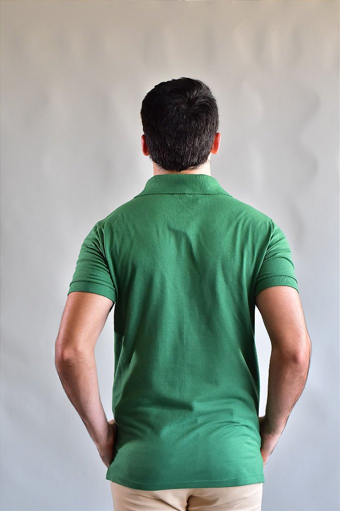 Gola Polo Masculina RL V-Neck - Verde