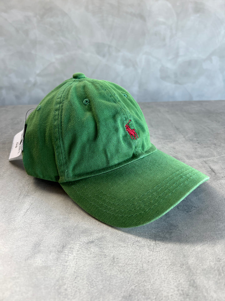Boné Polo Ralph Lauren Classic - Verde com Small Pony Vermelho