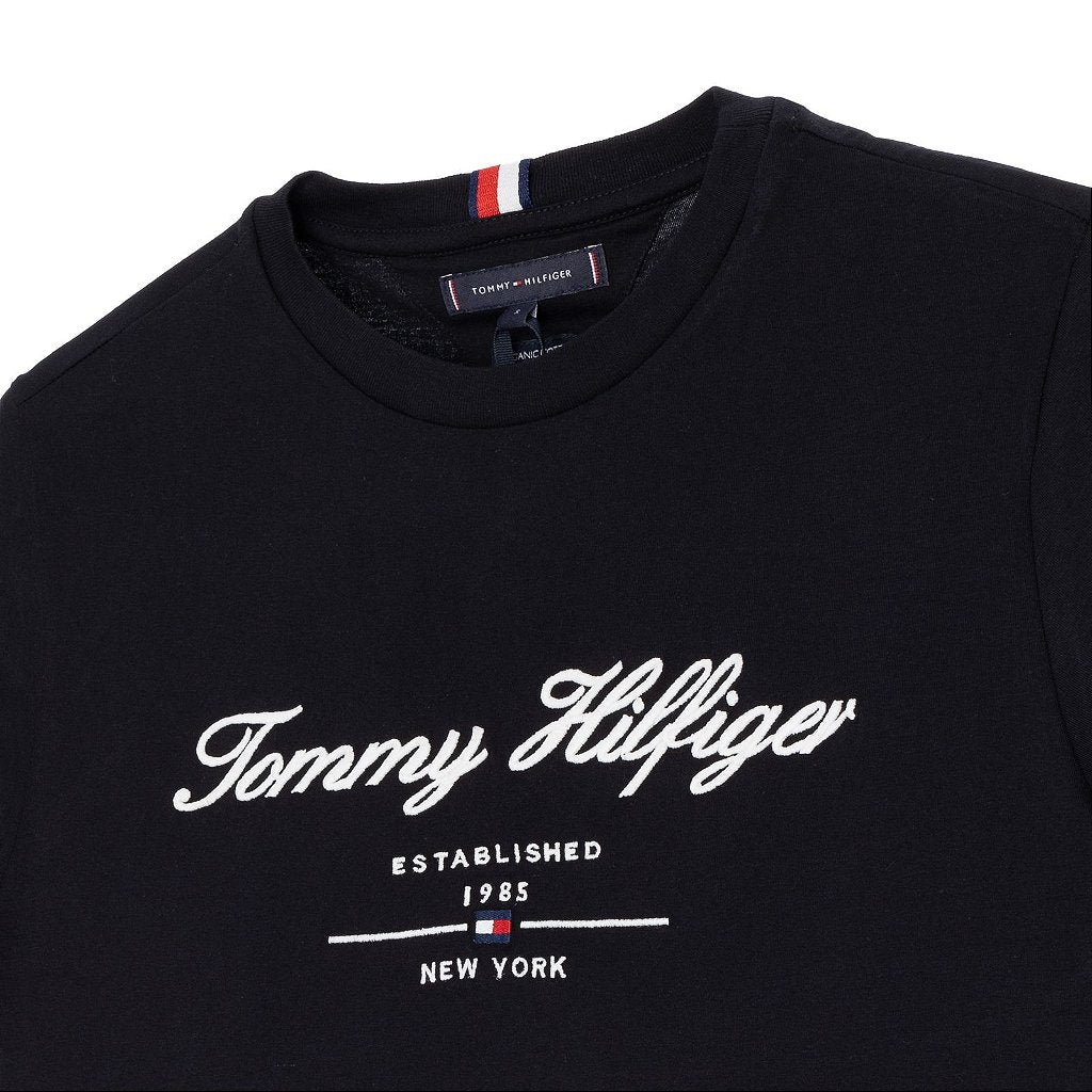 Camiseta TH Tommy Established 1985 NY - Preta